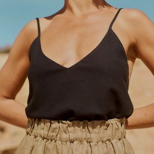 Ozma of California Silk Noil Camisole